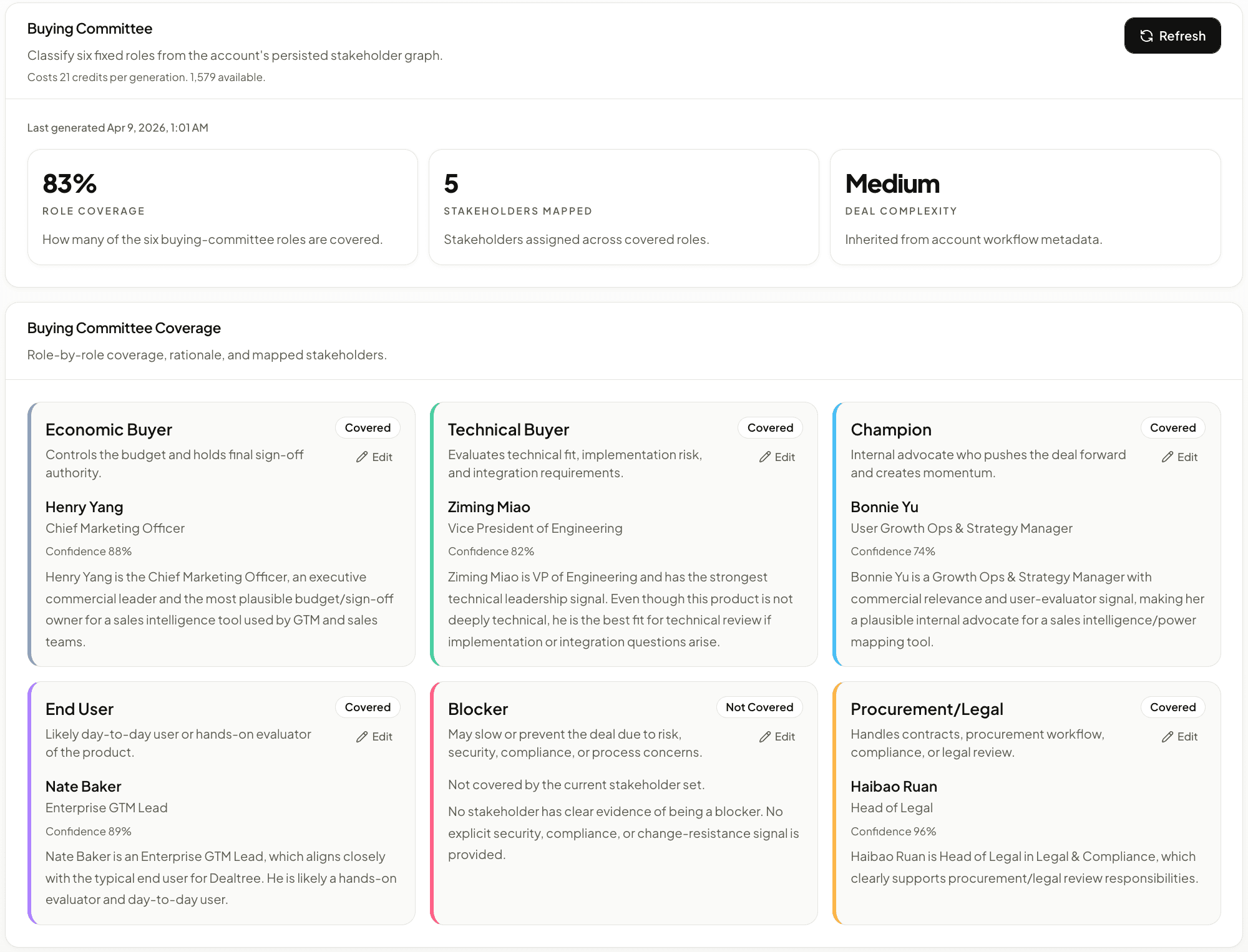 An image of Freelio's budget ui