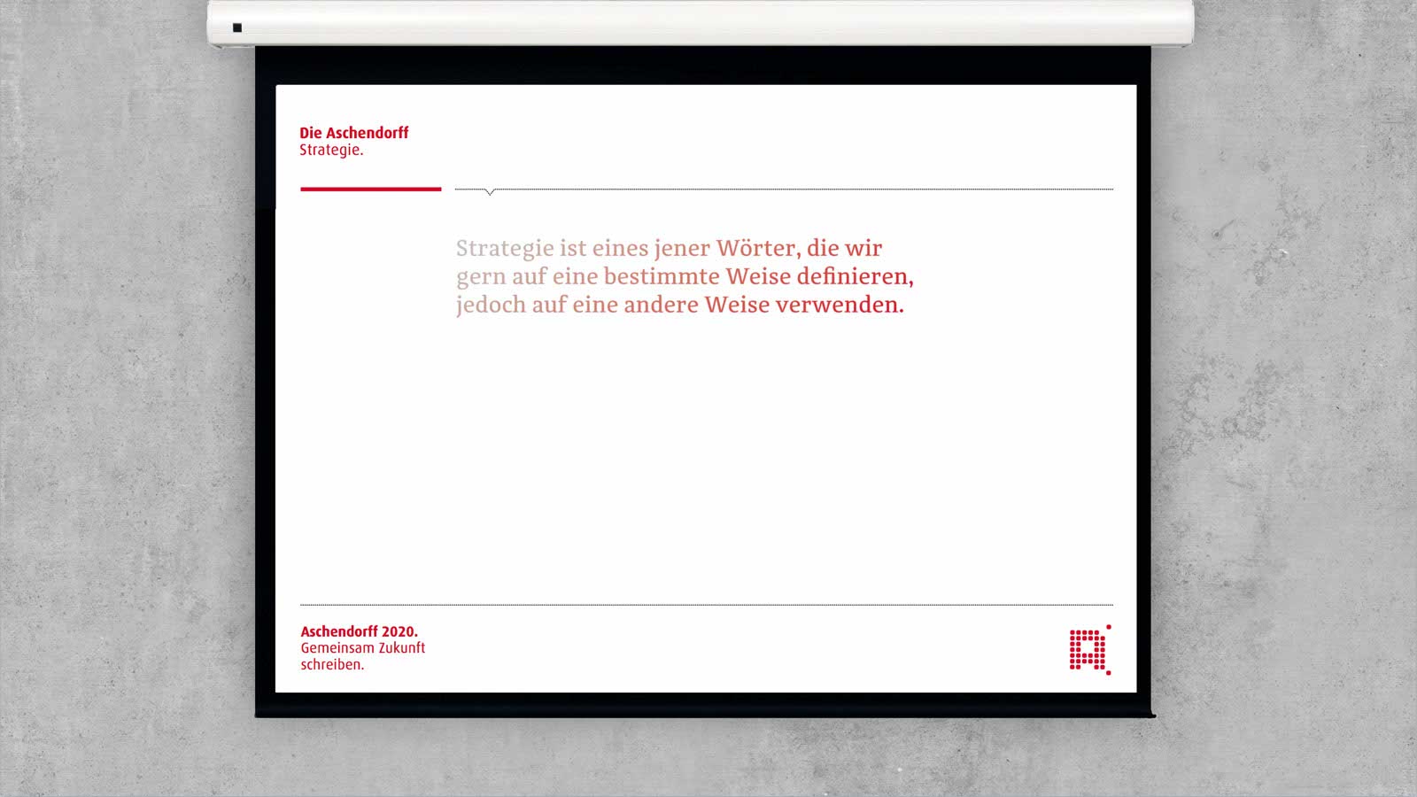 Powerpoint der Aschendorff-Kampagne – Employee Branding für kulturellen Wandel