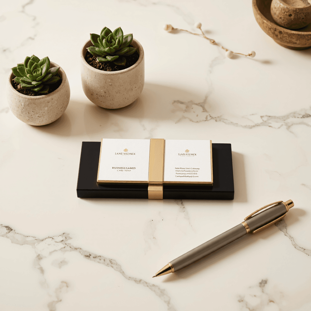 product photography of business card holder