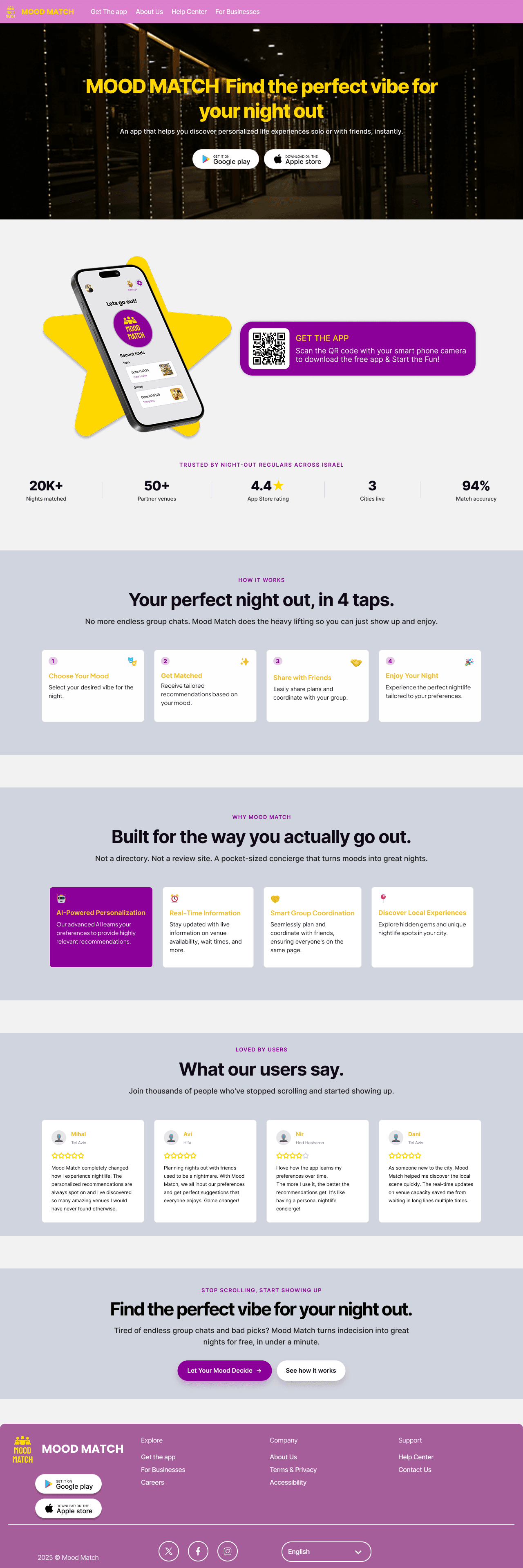 final landing page