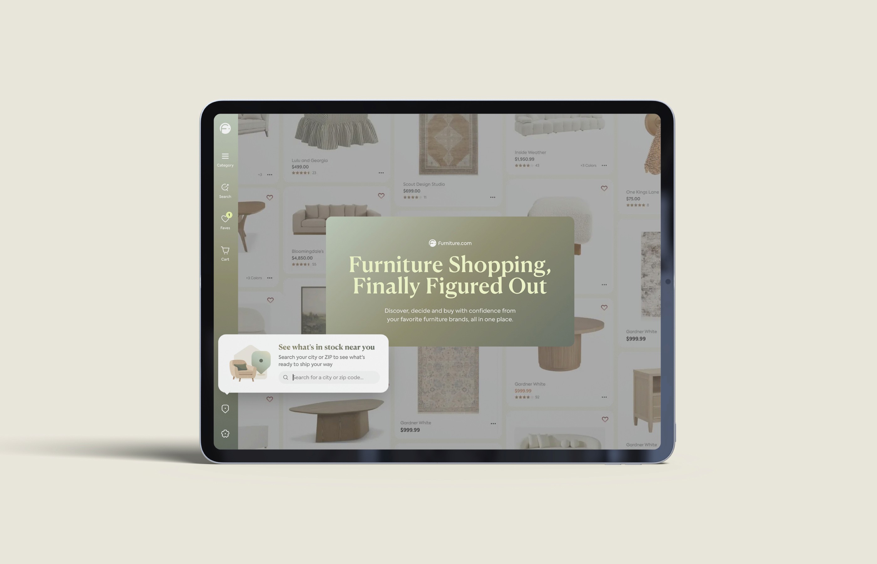 Furniture.com UI
