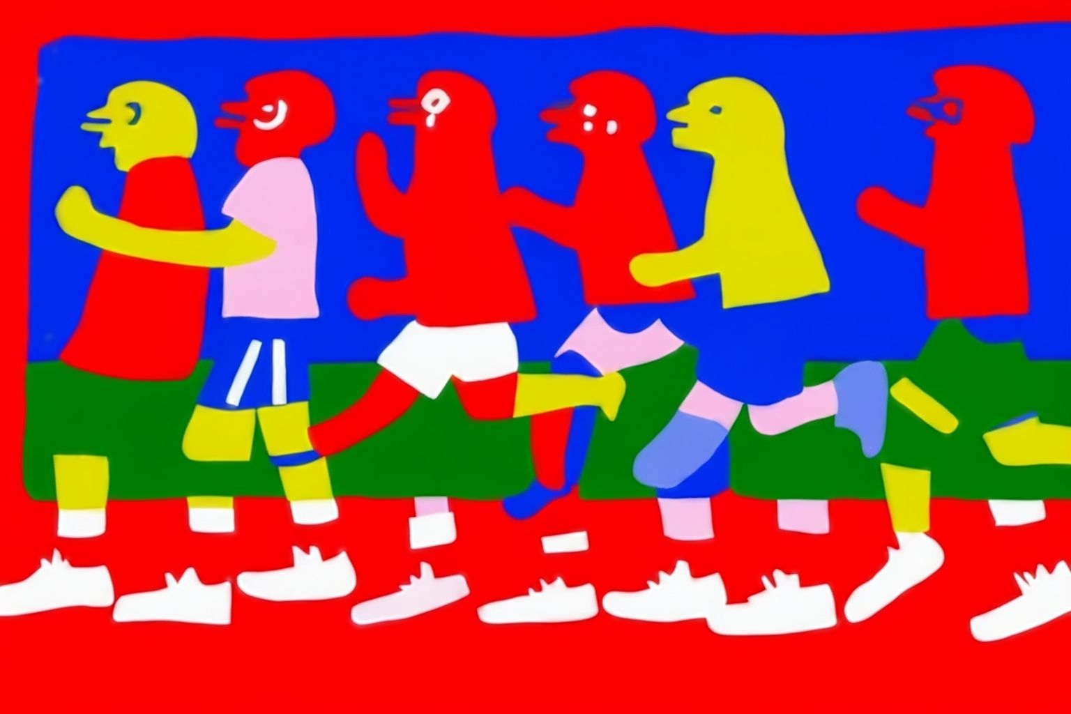 competitors in a marathon