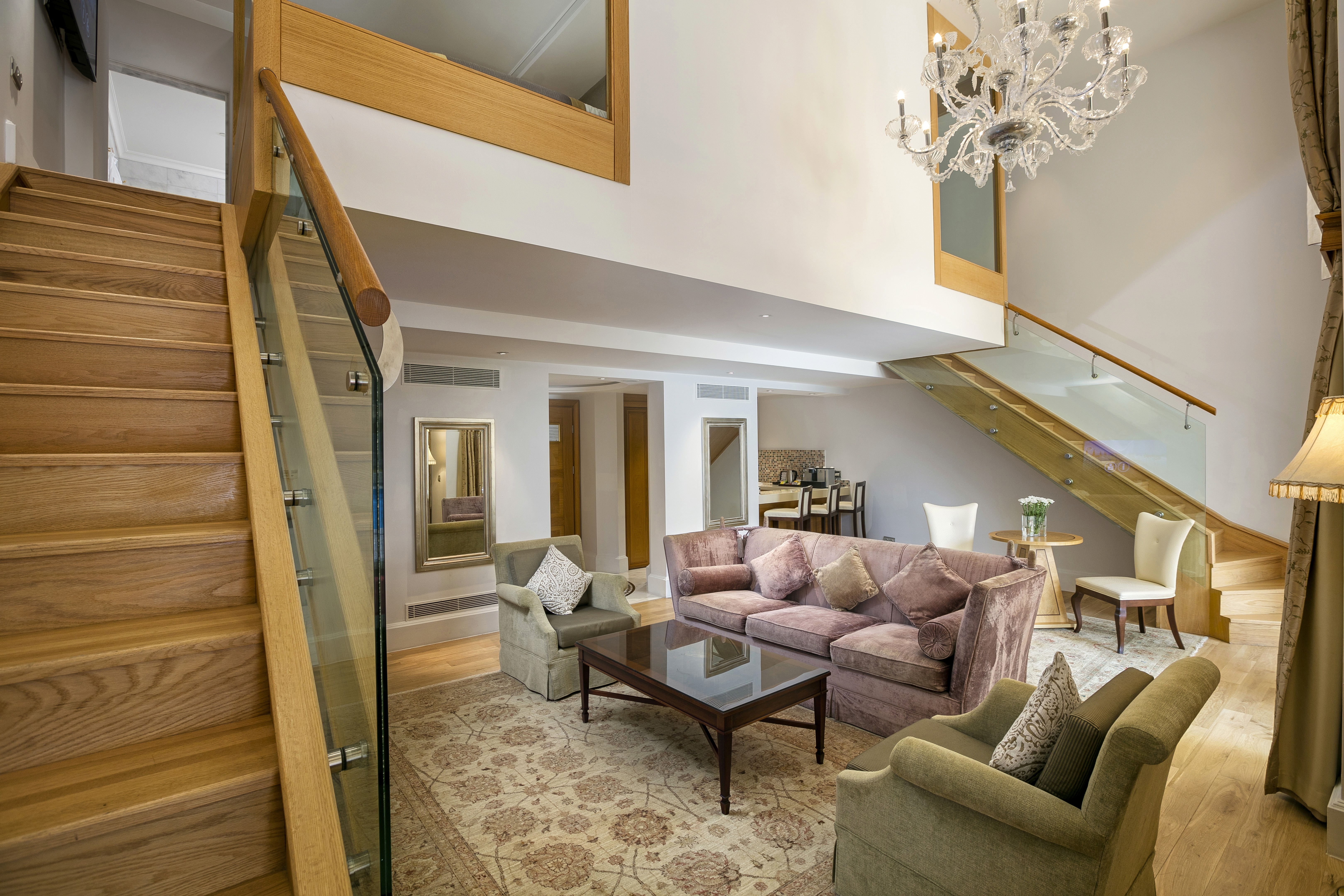 Premium pool duplex suite with private terrace and direct pool access.