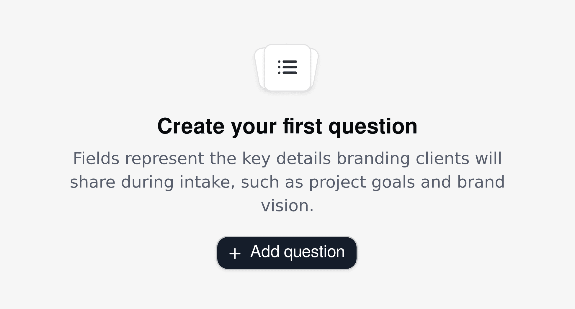 Create your first branding agency intake question with Cal.com’s customizable form builder.
