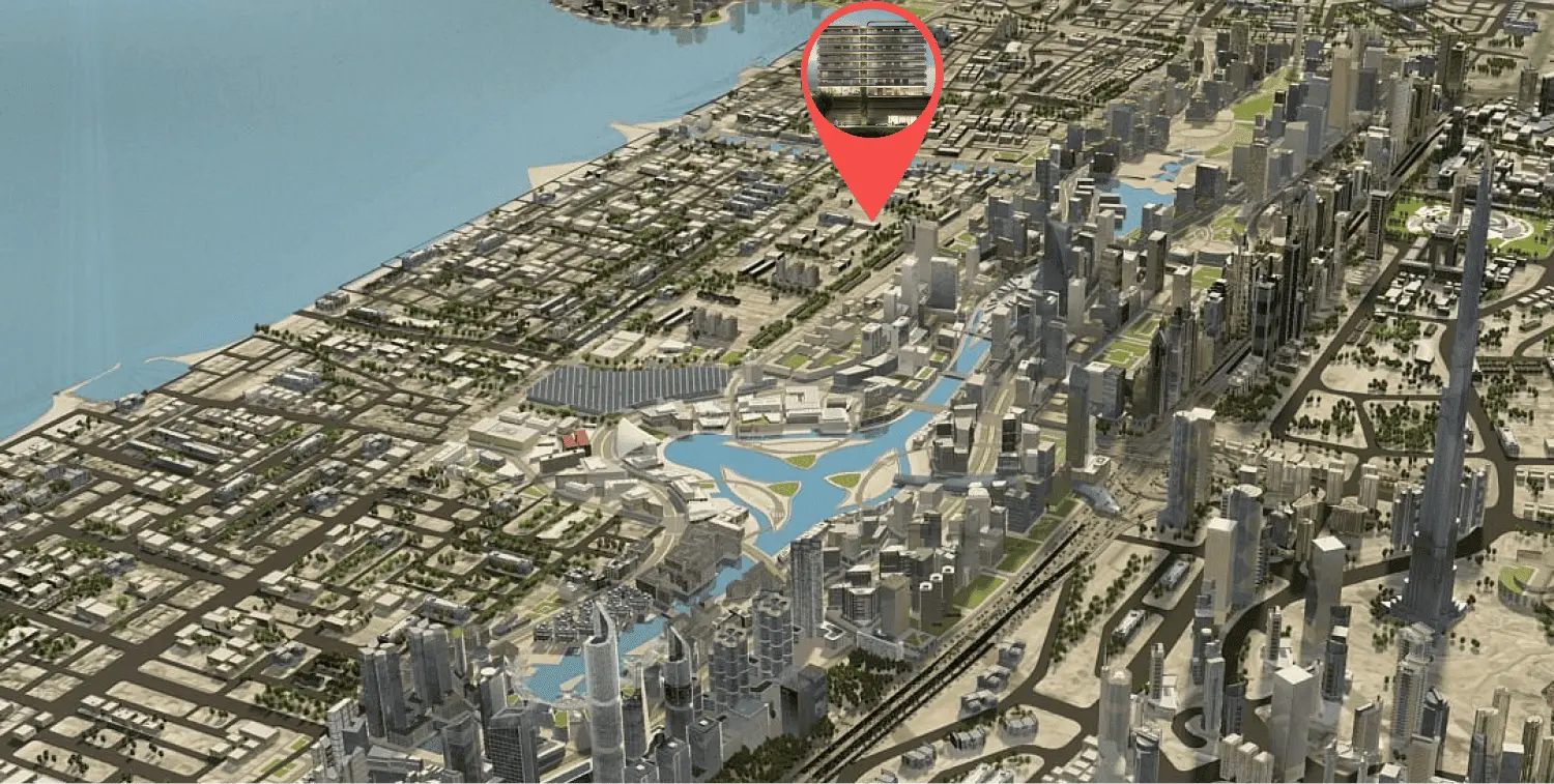 EVERGR1N House 2 location map jumeirah garden city