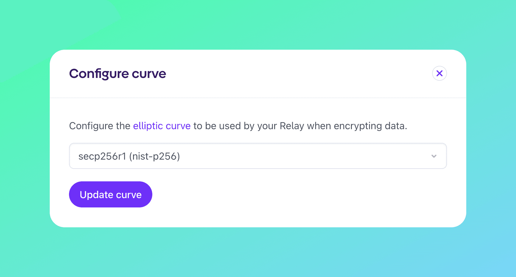 Introducing support for NIST P-256 curves