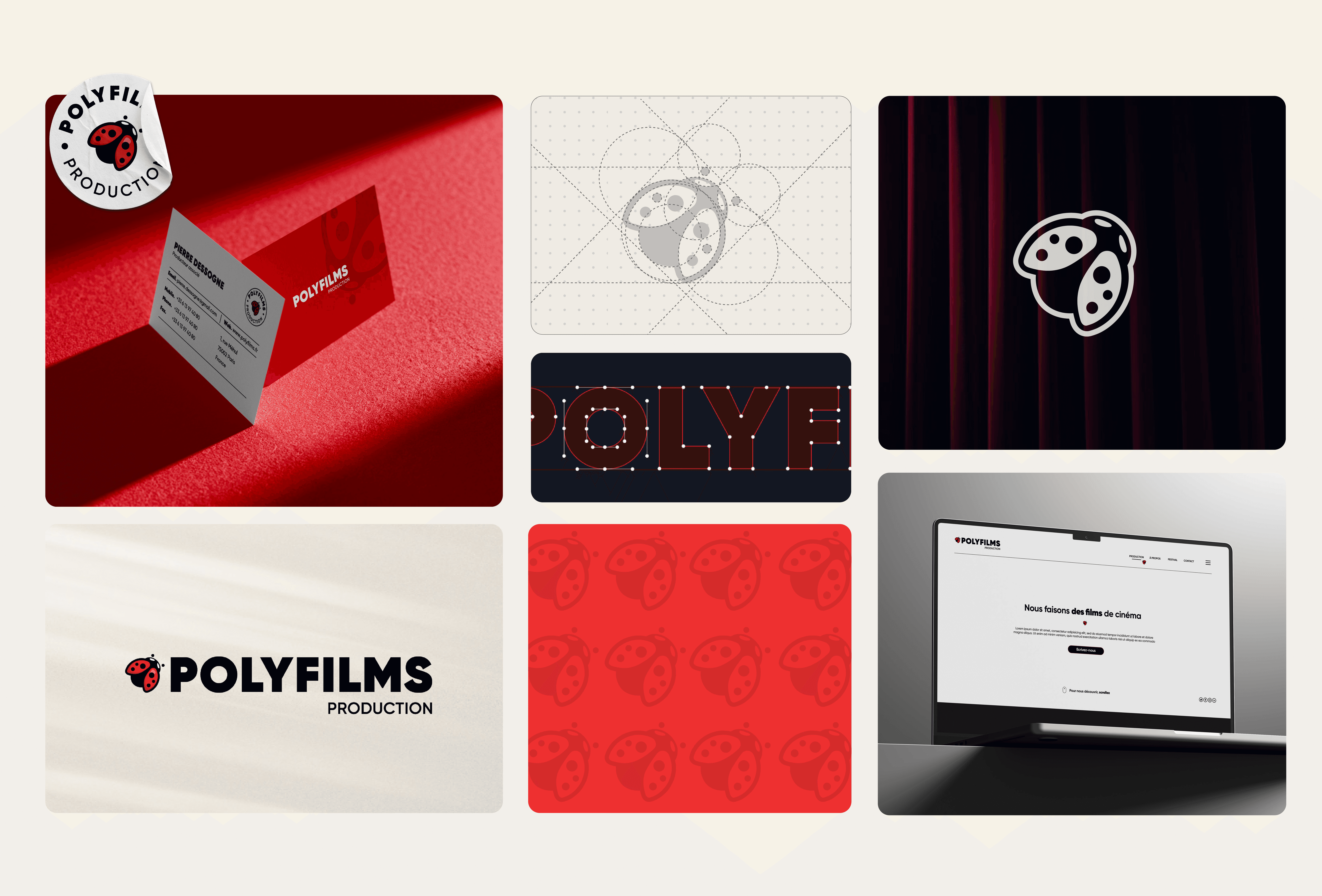 Identité visuelle pour société de production par Madora Studio