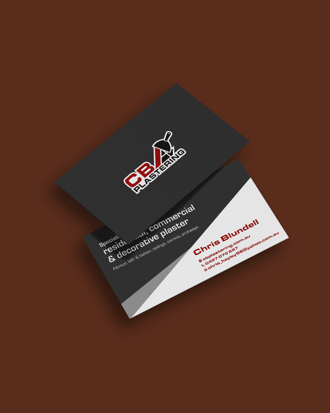 Busines card mockup representing business essentials printing by Bendigo Graphics