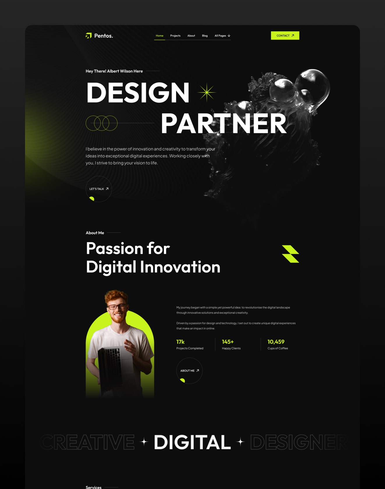 framer portfolio template