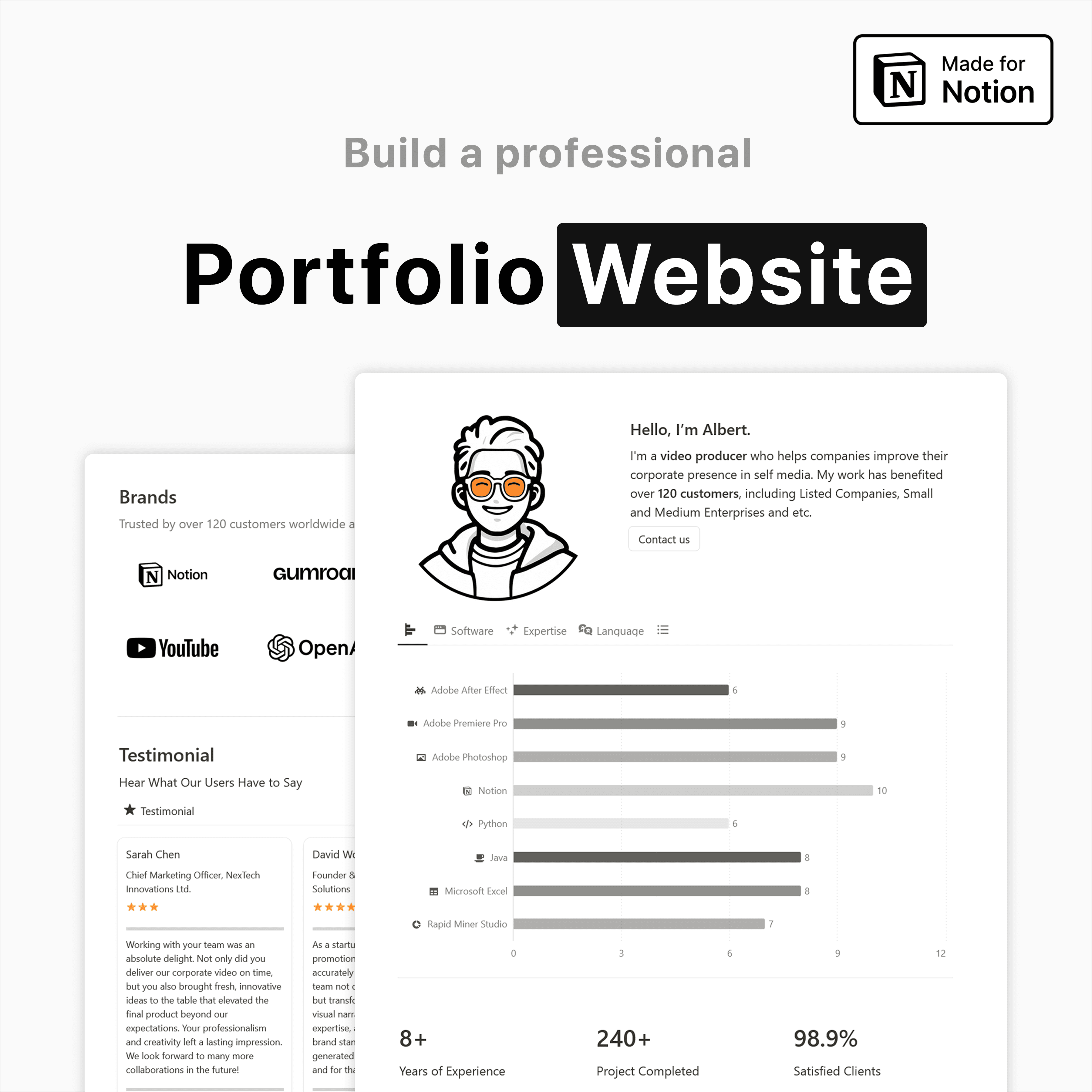 Notion Portfolio Website