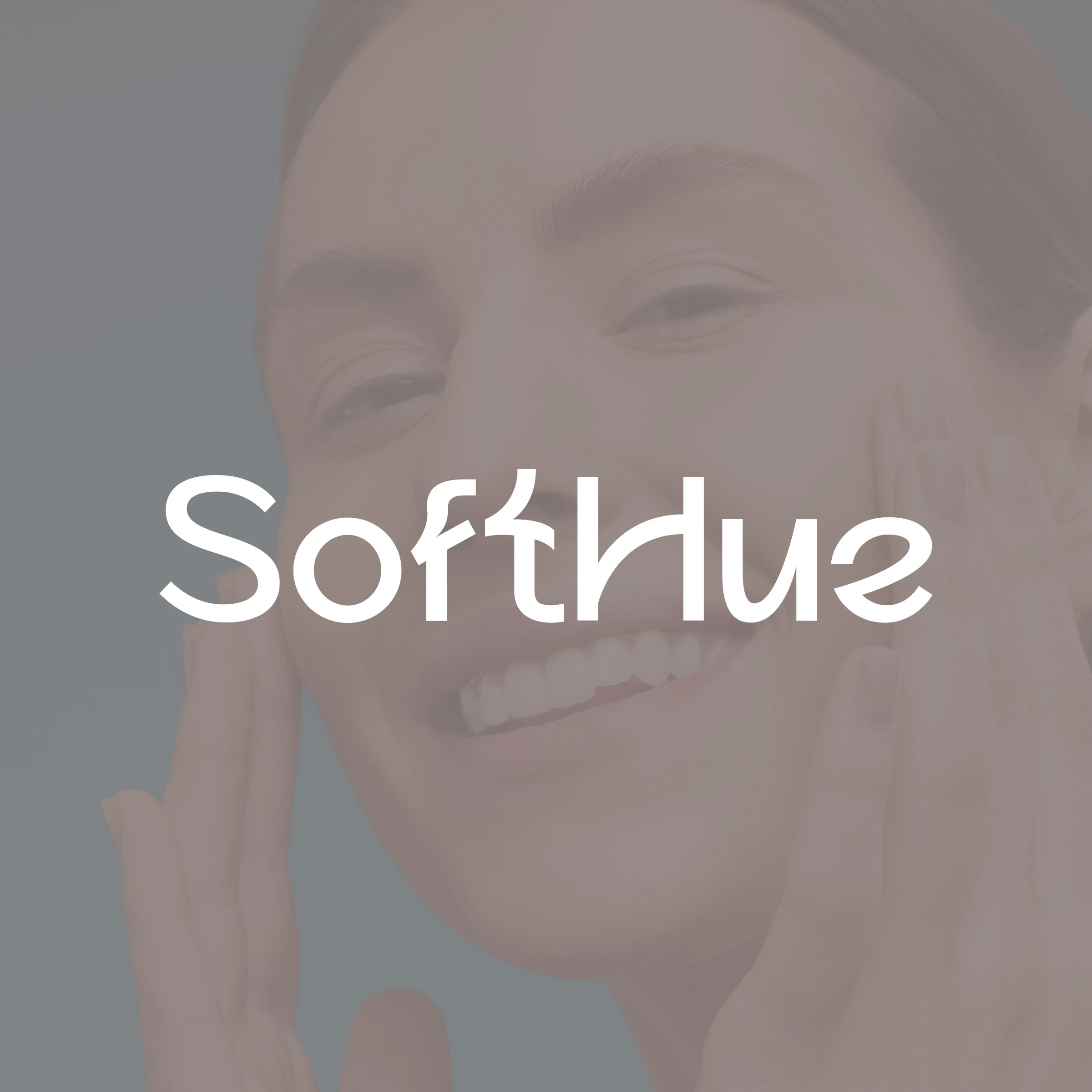 SoftHue skin beauty brand website design cover