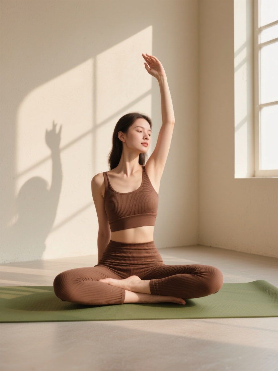 a lady smiling that the guy