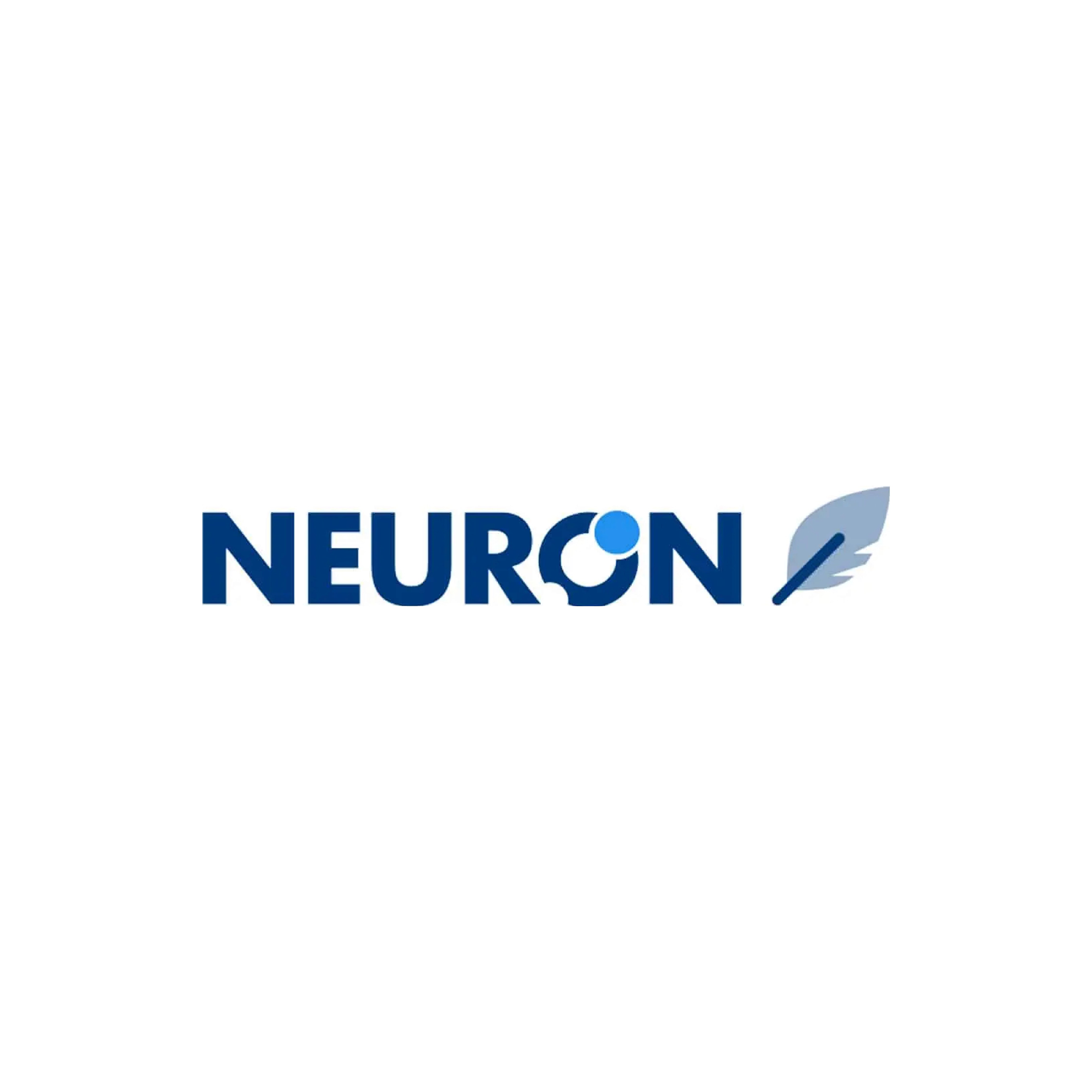 Neuron logo with feather, ideal for Casa Verde framer template design use.