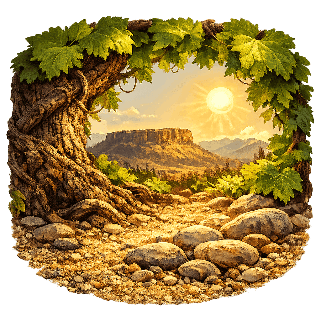 Detailed graphic of the Rogue Valley wine region.