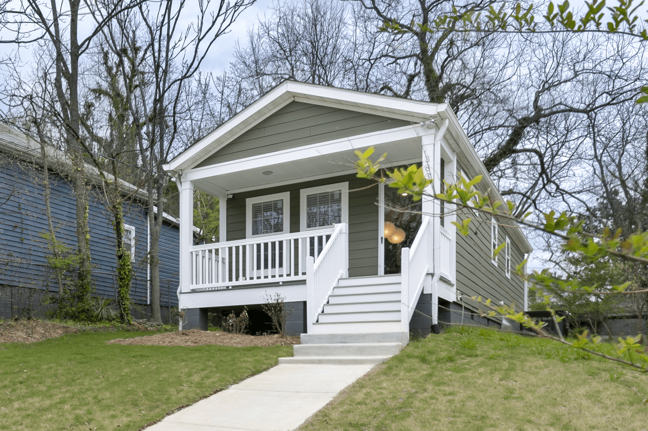 brown leather 2-seat sofa