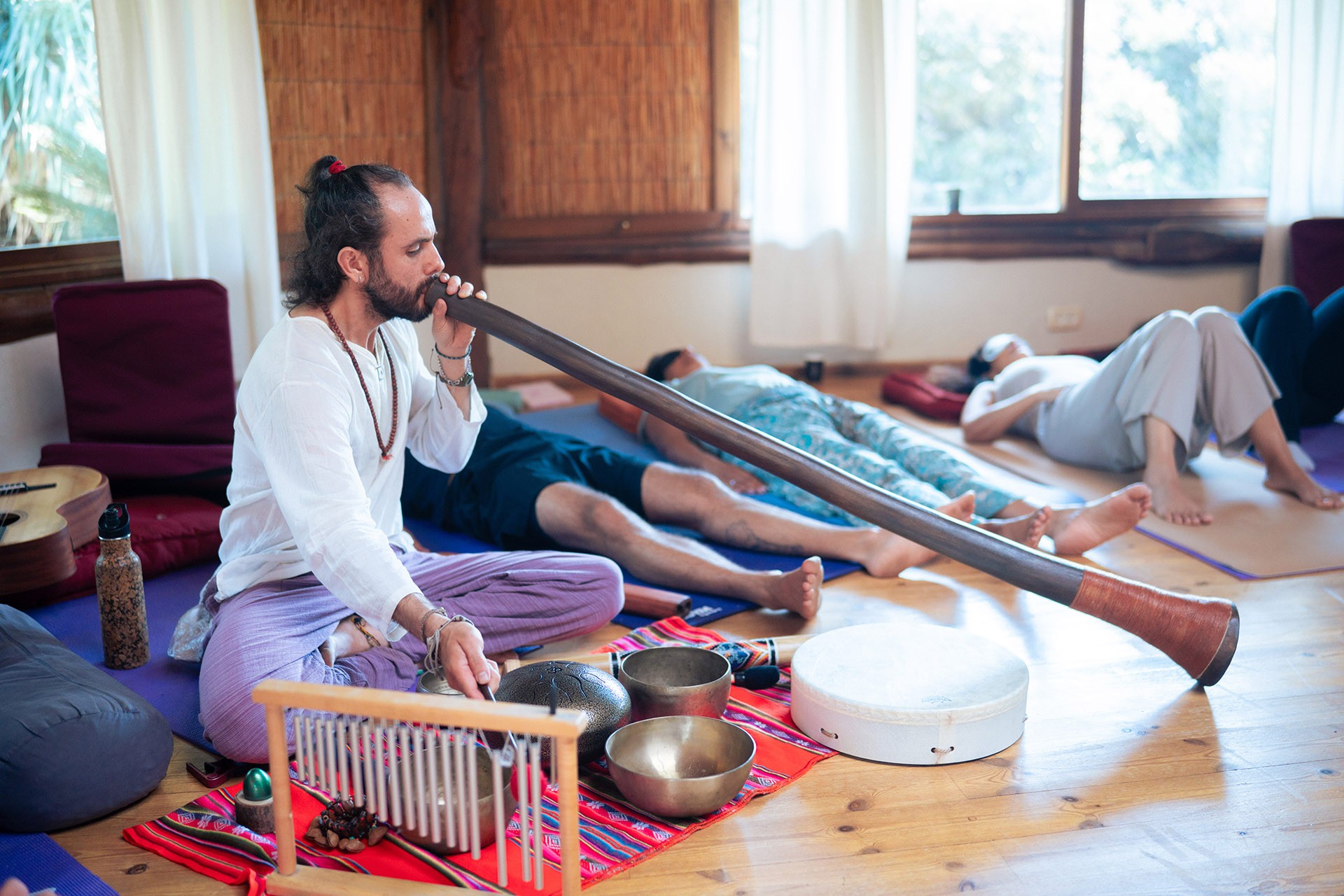 inside the pagoda retrit