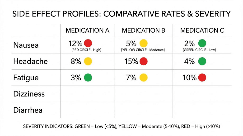 Side effects comparison semaglutide tirzepatide retatrutide rates and severity