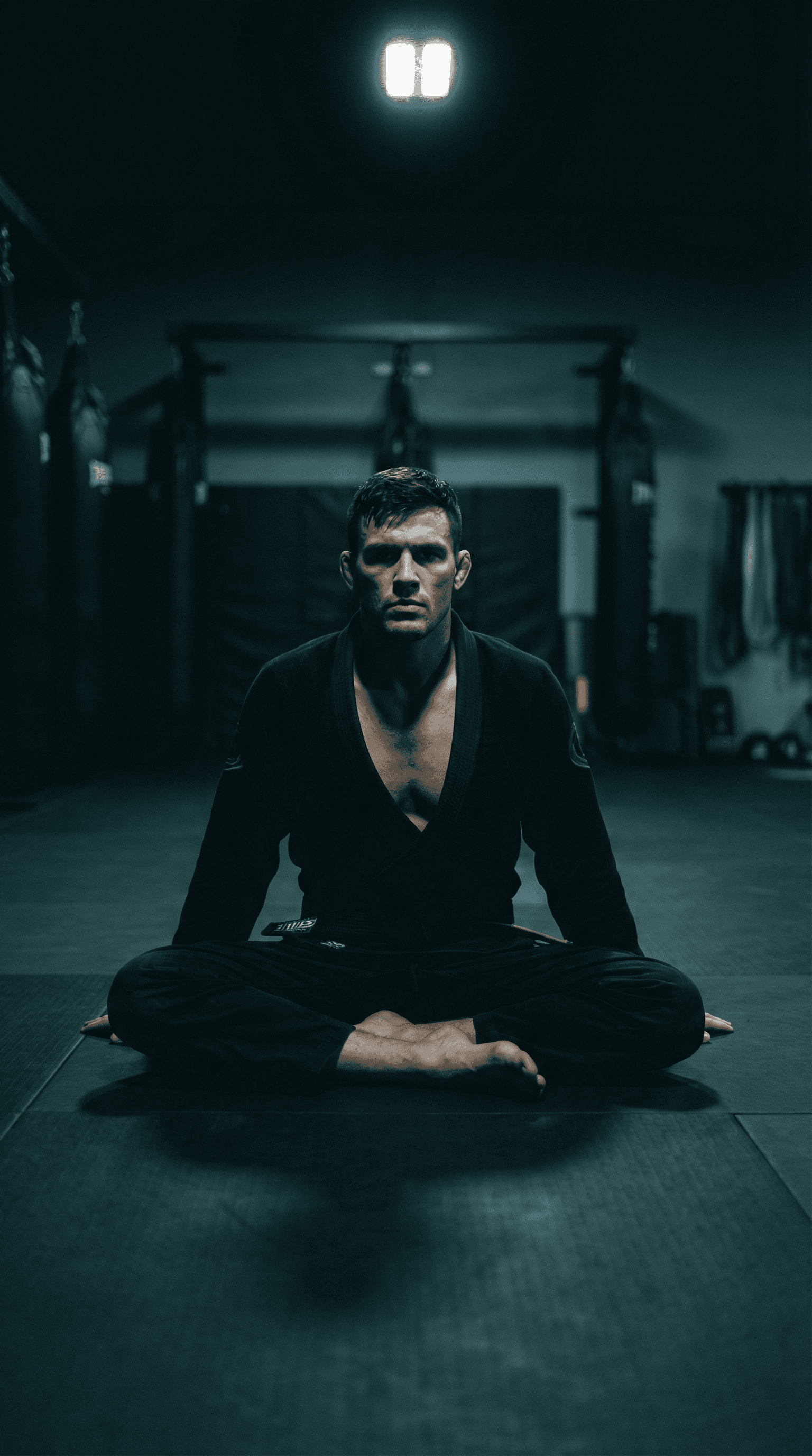 Male brazilian jiu jitsu athlete