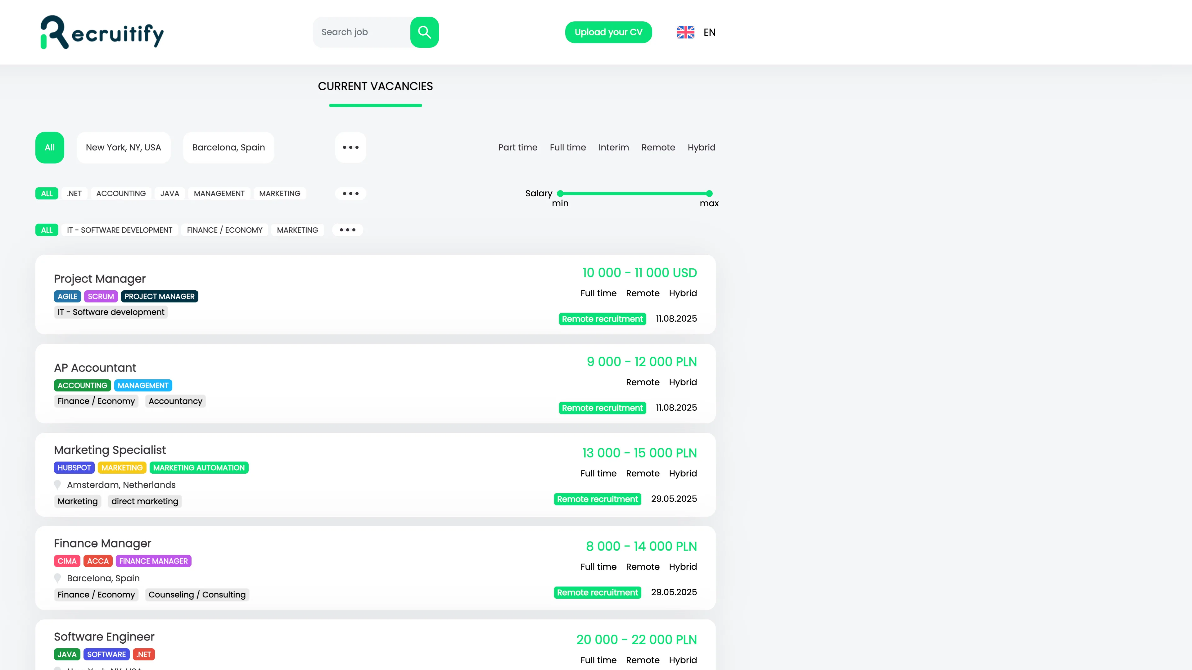 Career Portal and Publication
