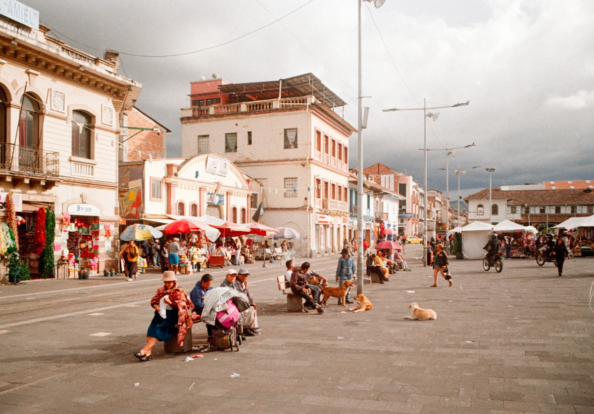 The city of Cuanco in Ecuador
