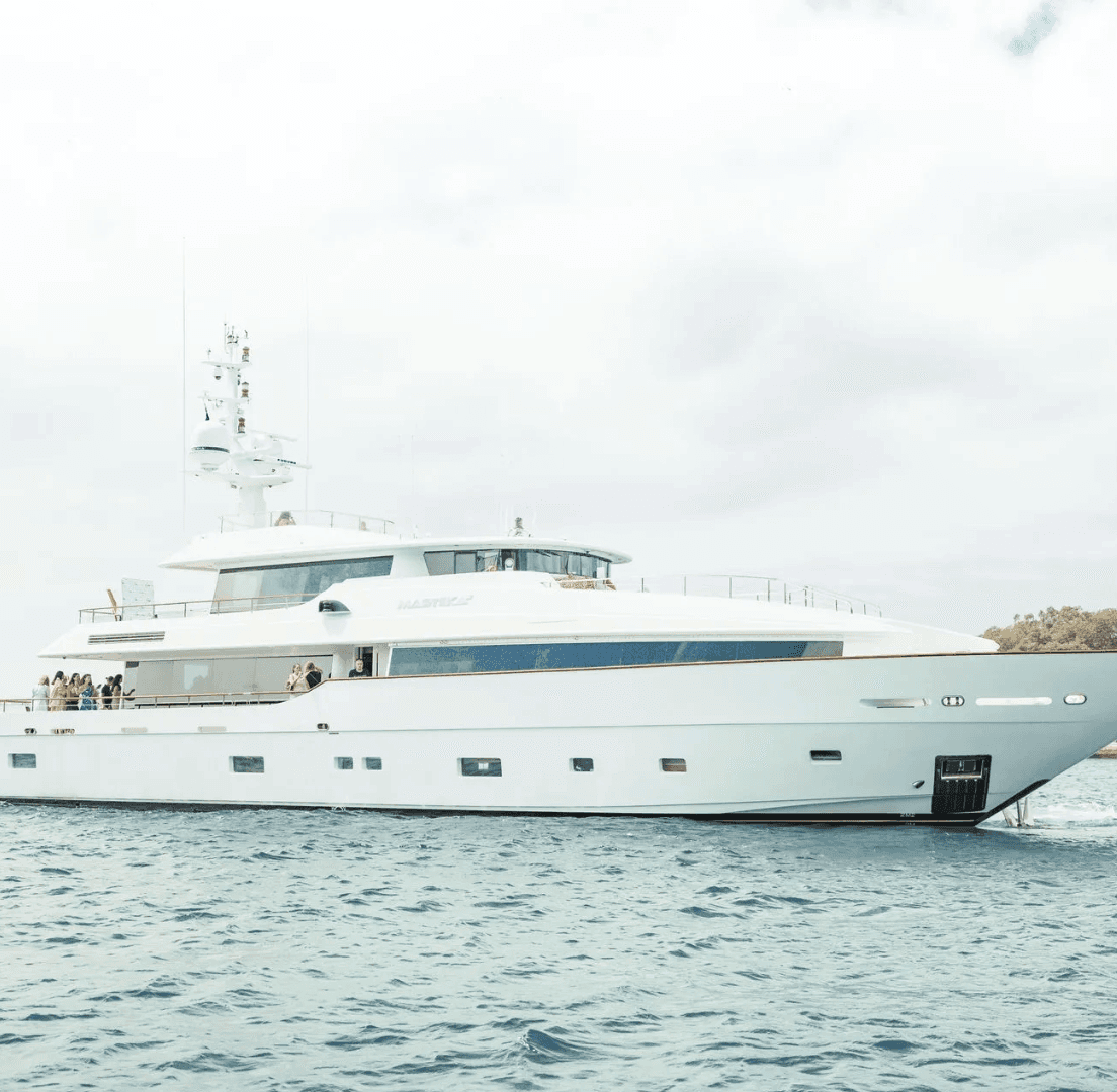 Yacht on water