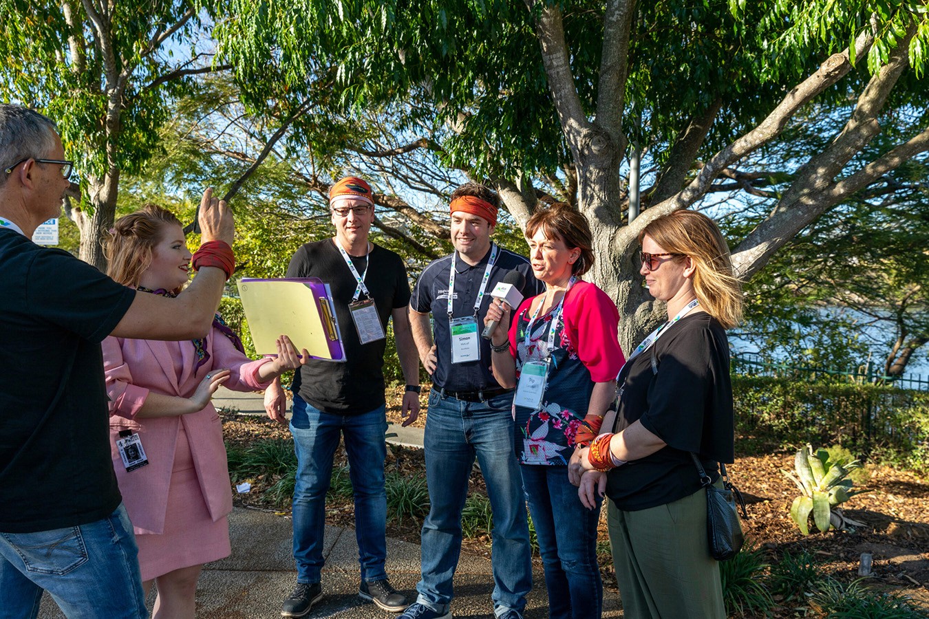 Amazing Race activity held at Brisbane Powerhouse with Banana Life