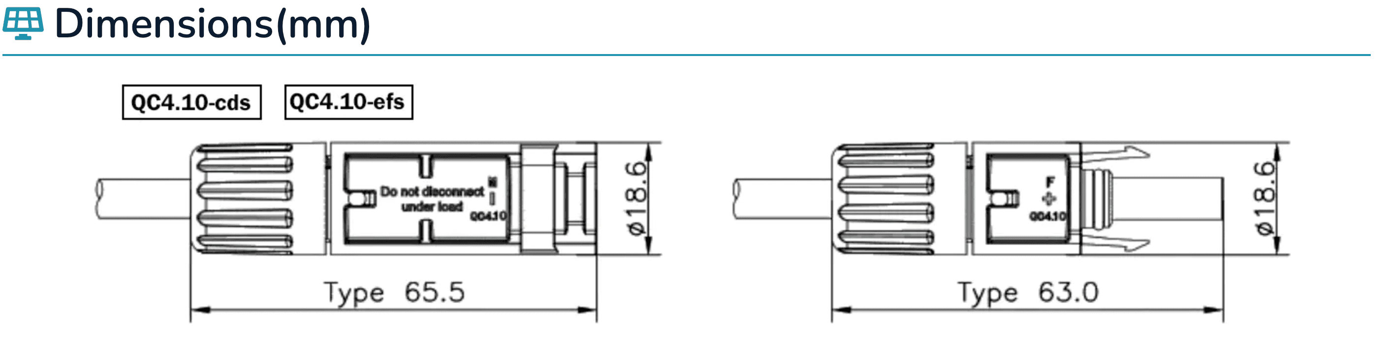 QC Solar Connector QC4.10-cds efs 2