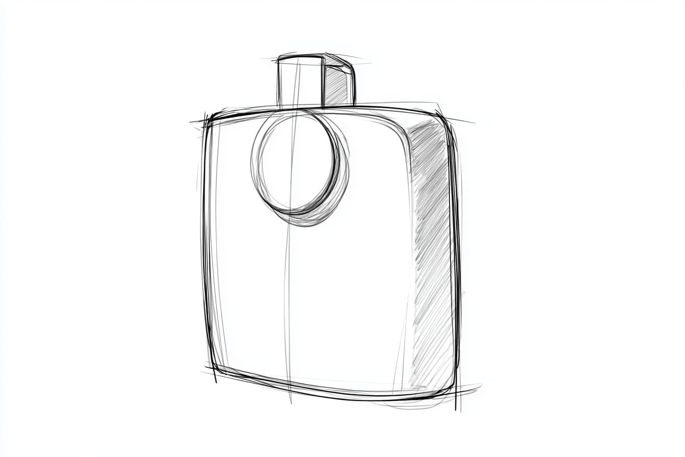 Aerial view of a winding road cutting through rocky terrain and sandy landscape.