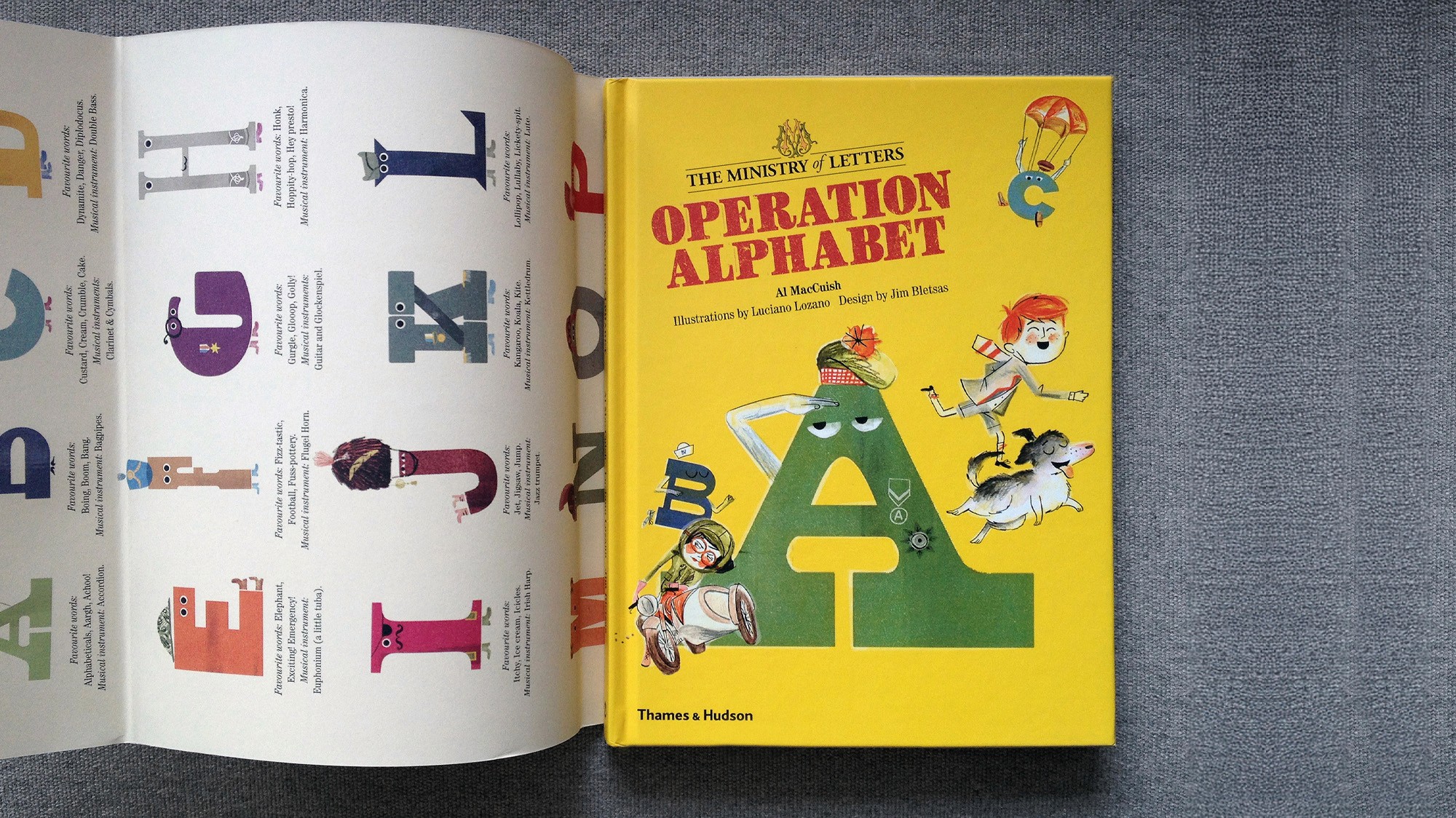 tipota studio typography design and art direction of ministry of letters with al Mchuish and Luciano Lozano for thames and hudson