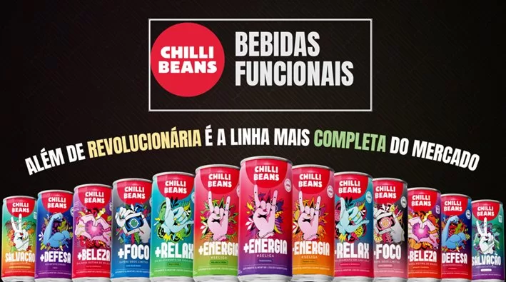 Chilli Beans bebidas funcionais