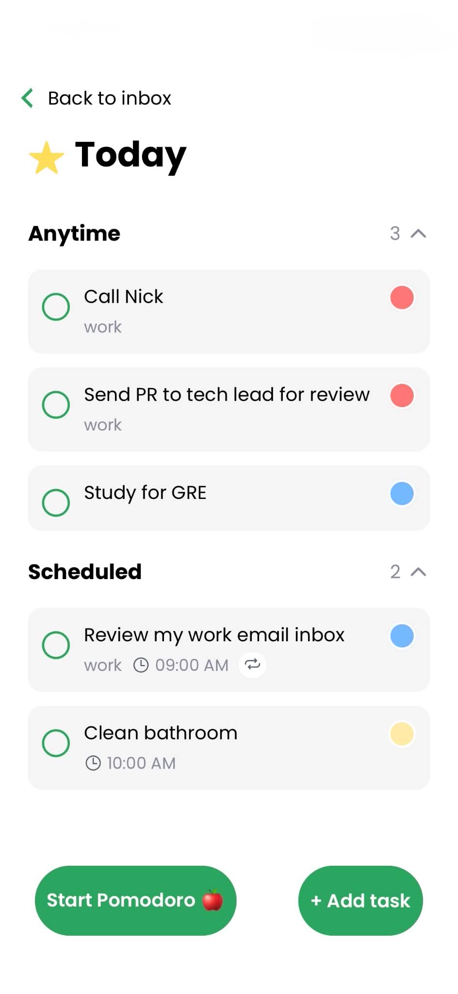 Mobile UI