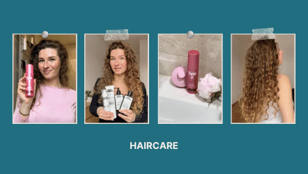 4 pictures showing haircare videos