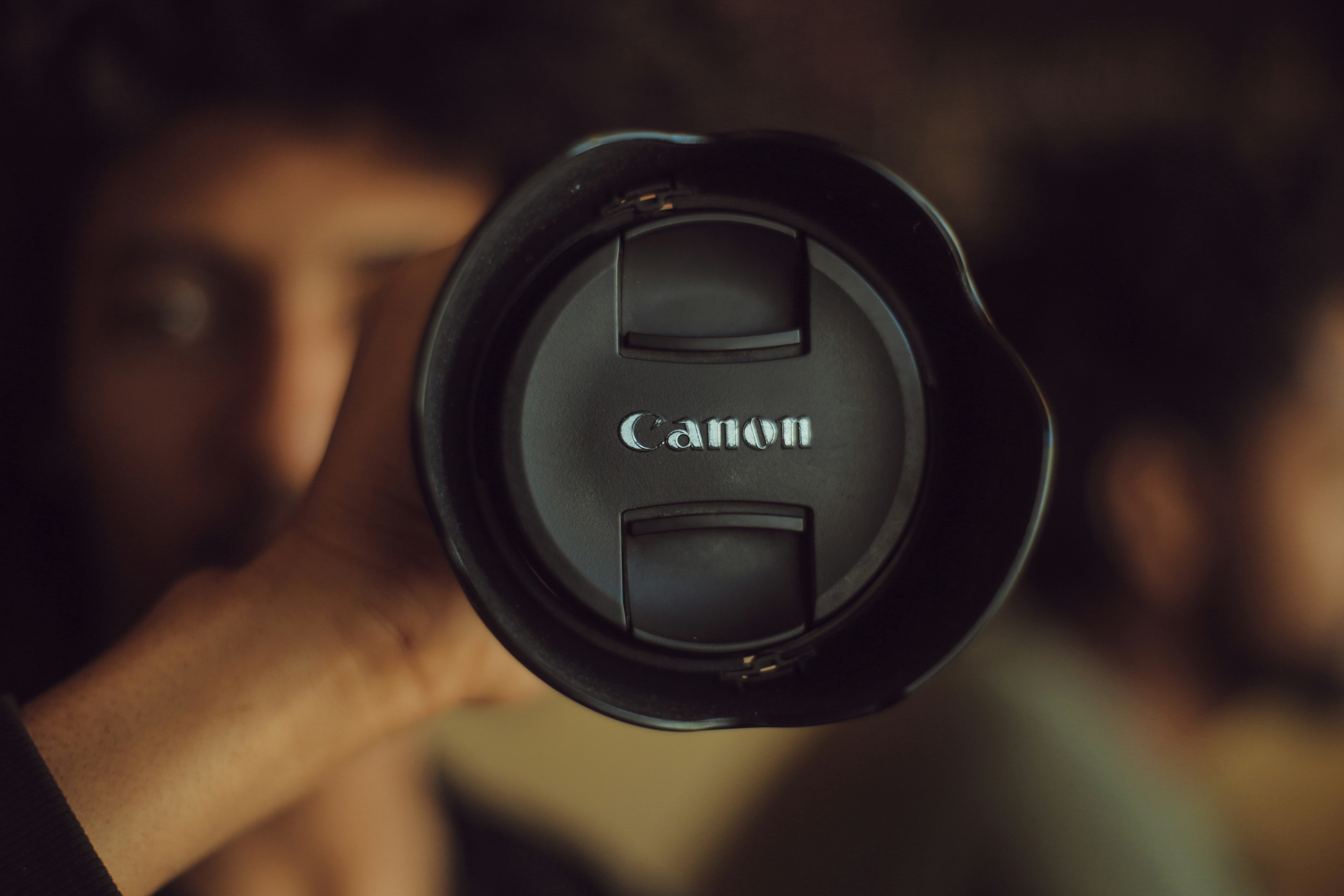 Girl with glasses look up