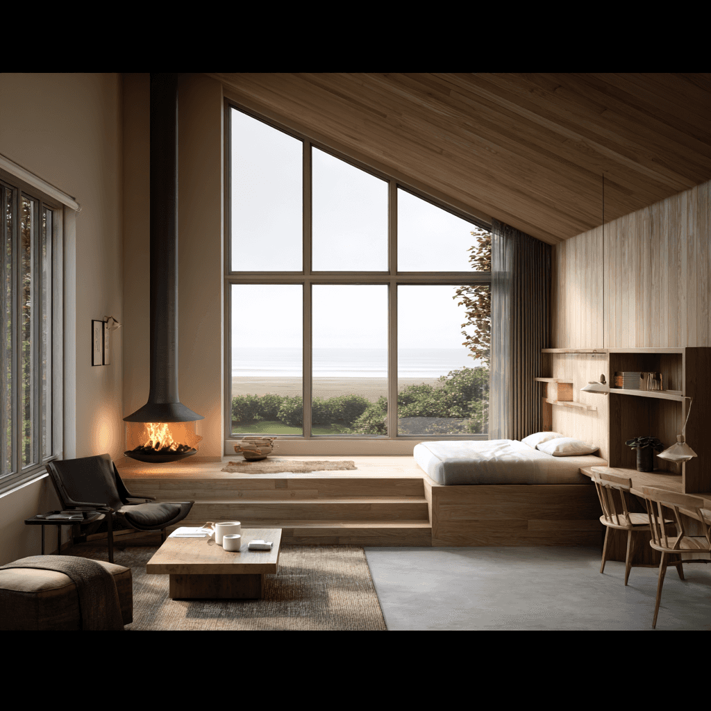 Image of Cozy seaside cabinCozy wood cabin