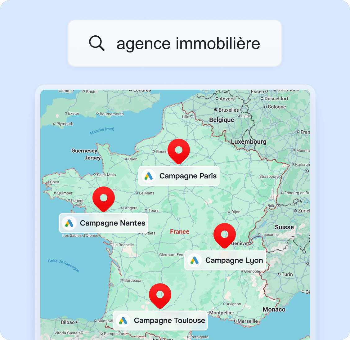 campagne google multi zone