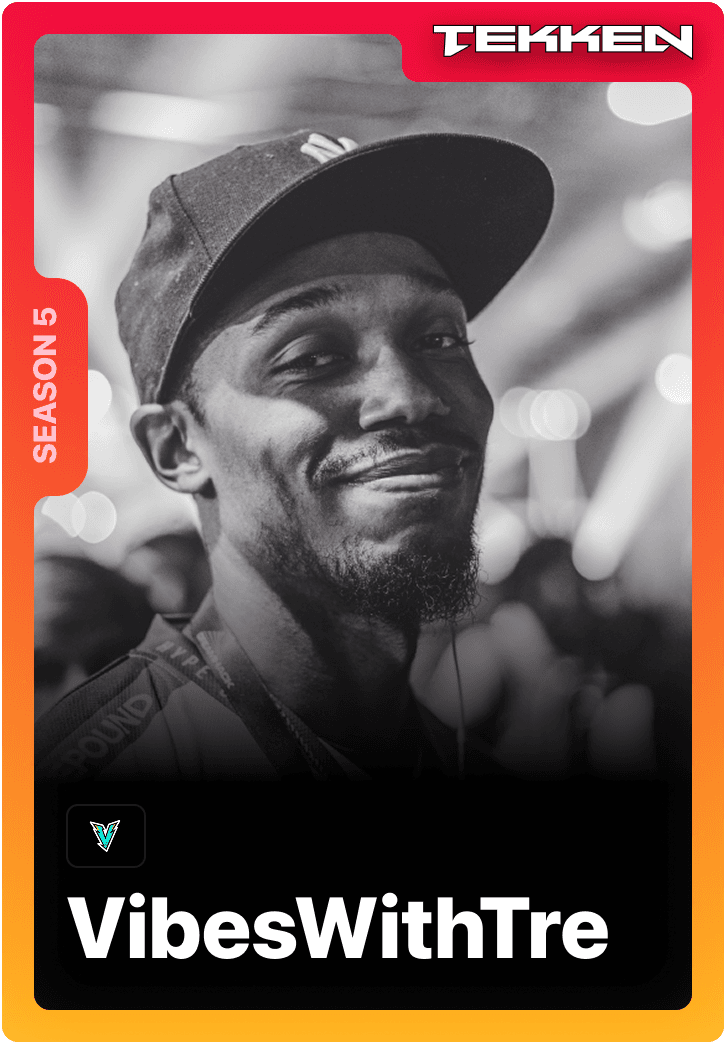 VibesWithTre Tekken esports competitor on the 1v1Me staking app