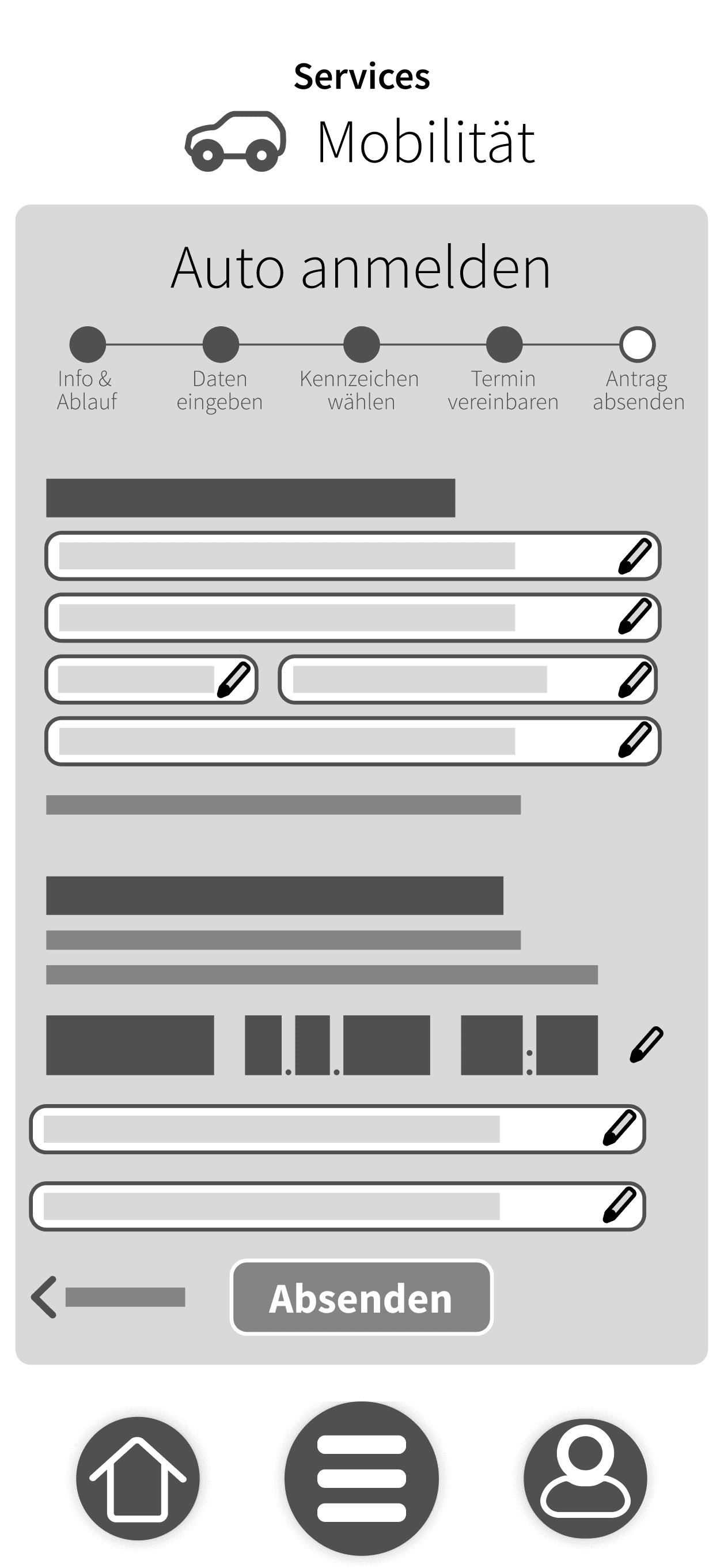 Wireframe APP