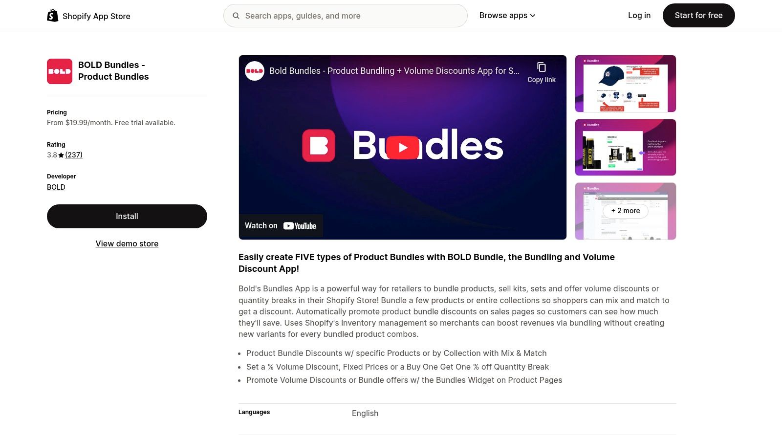 BOLD Bundles – Product Bundles (Shopify App Store)