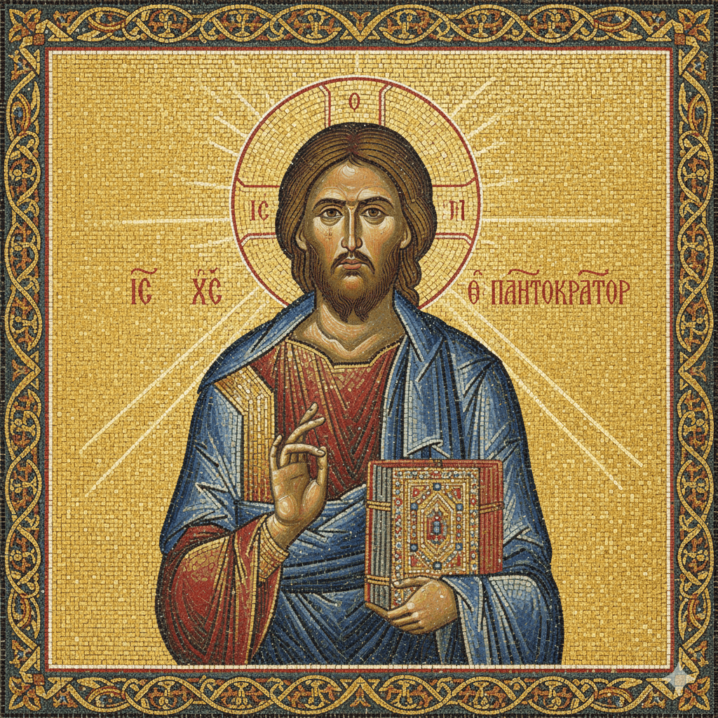 Illustration of a hand holding a smartphone with social icons, representing sharing the message of Jesus through digital content.