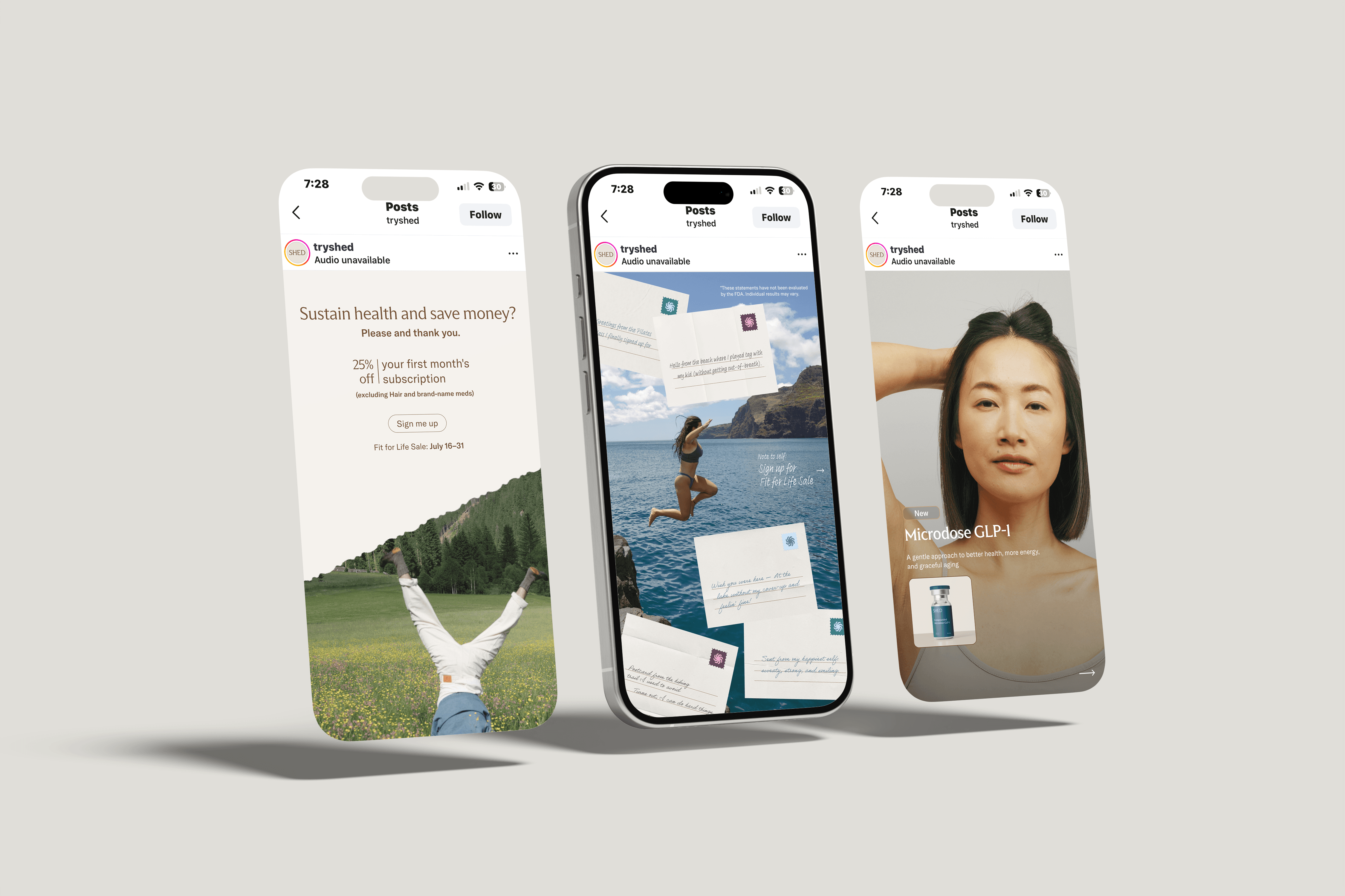 Collection of various social media stories