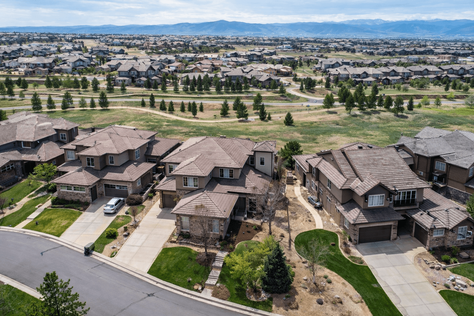Scenic trails and residential community in Highlands Ranch, Colorado — served by Bergan & Co property management