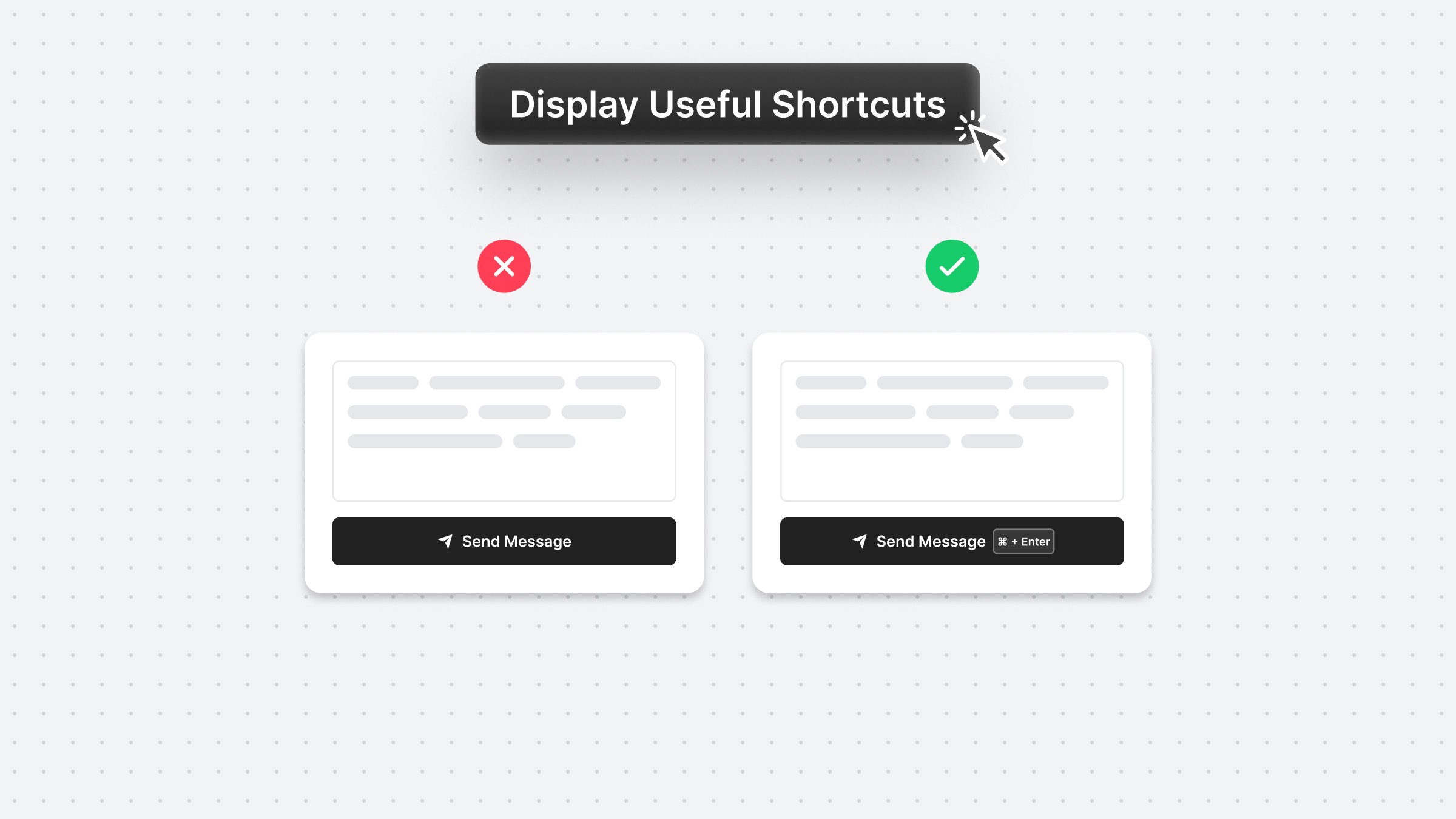 Display Useful Shortcuts