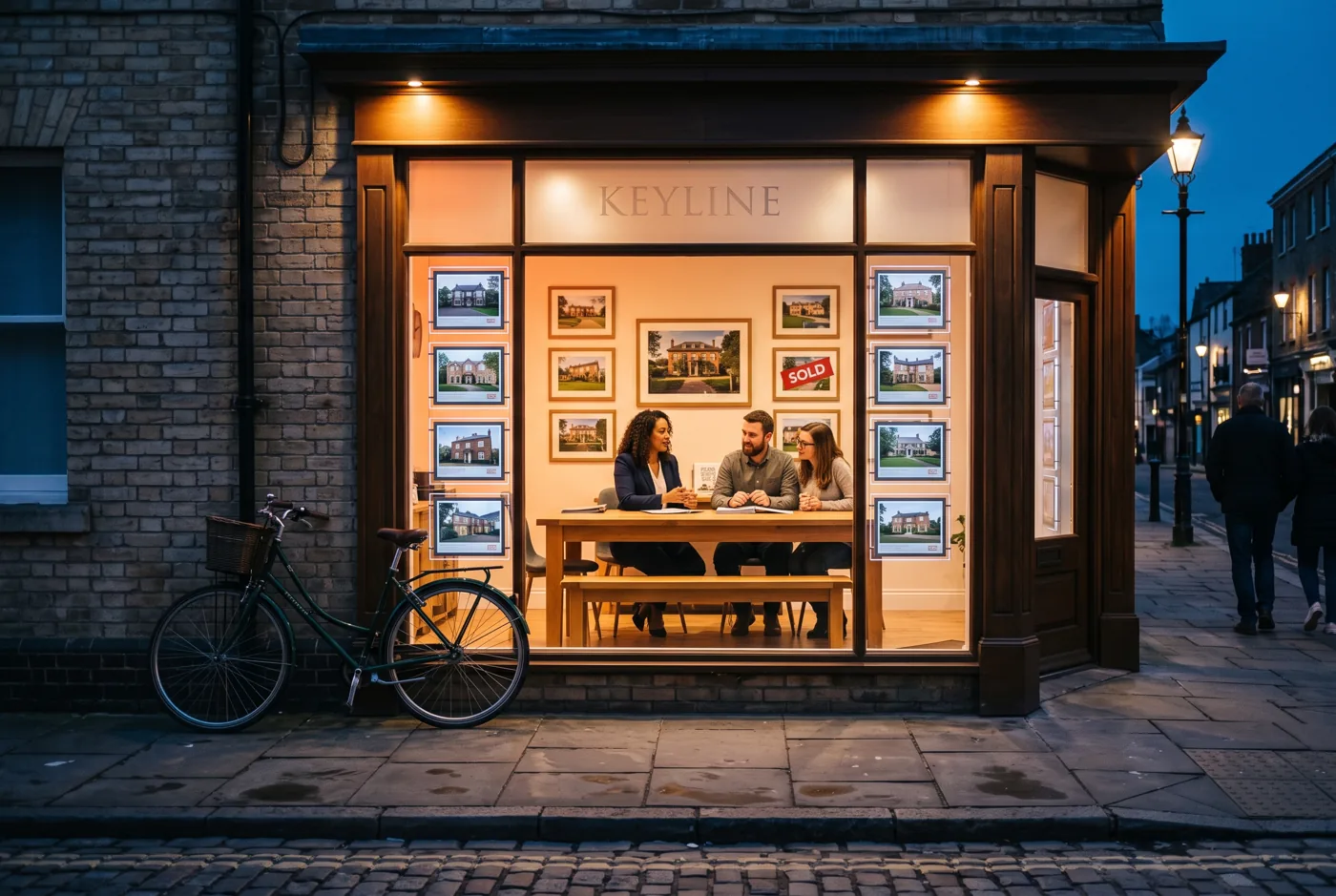 The Keyline team at the office on Main Street