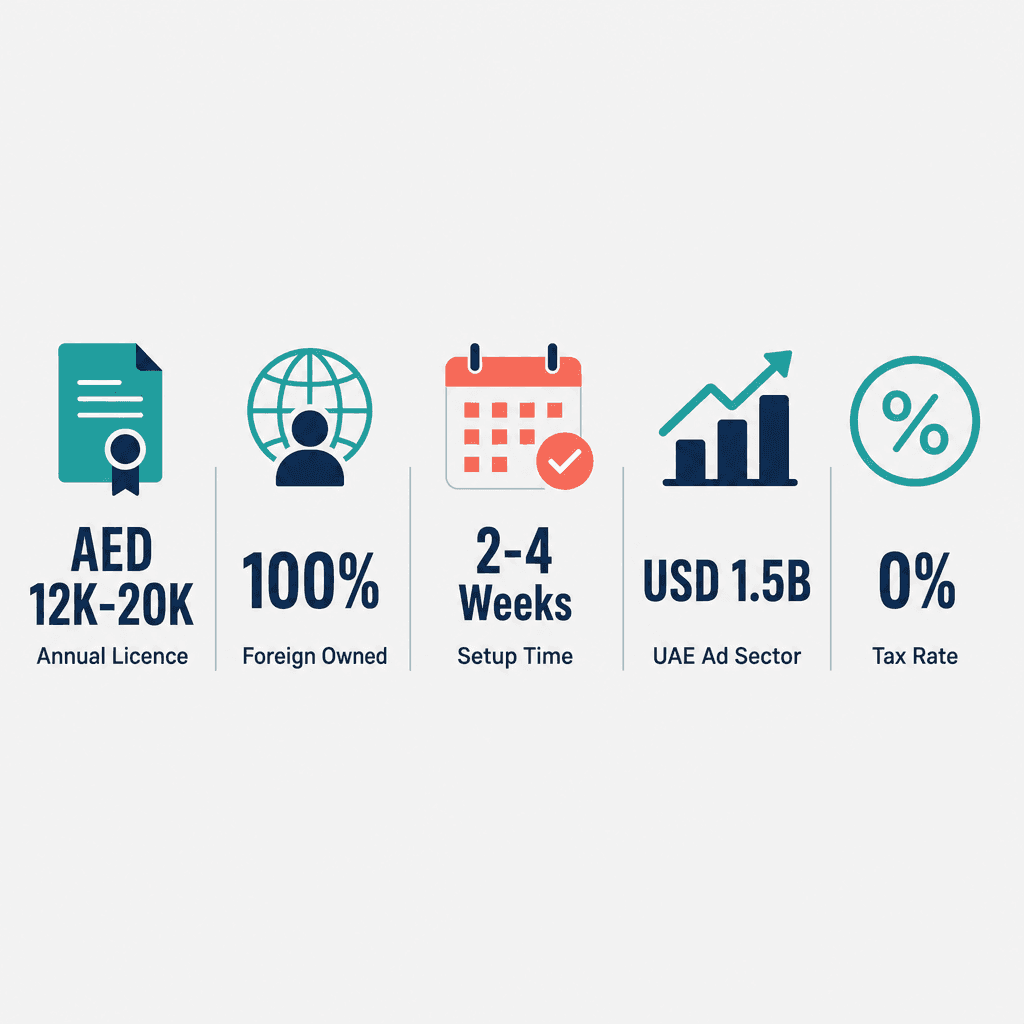 Infographic: Communication consultancy Business License in Dubai: Cost and Requirements