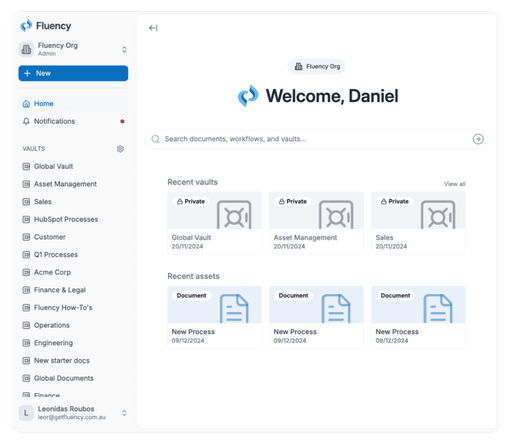 Automate process documentation with Fluency