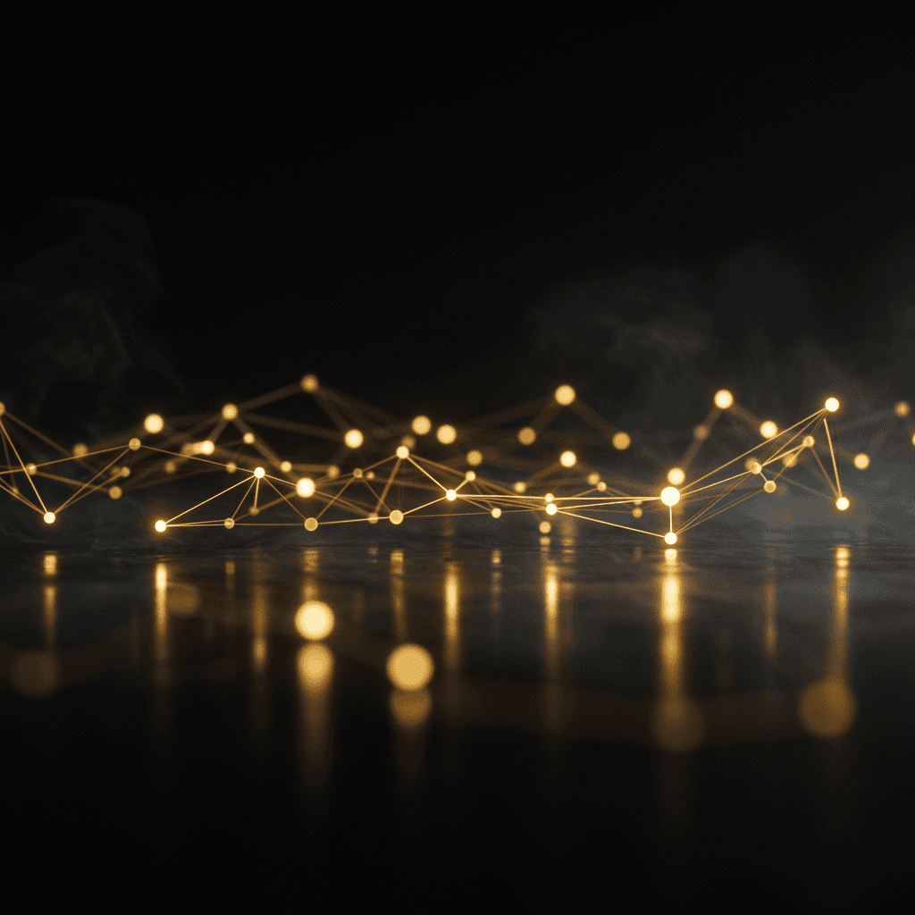 Imágen con IA abstracta de redes neuronales