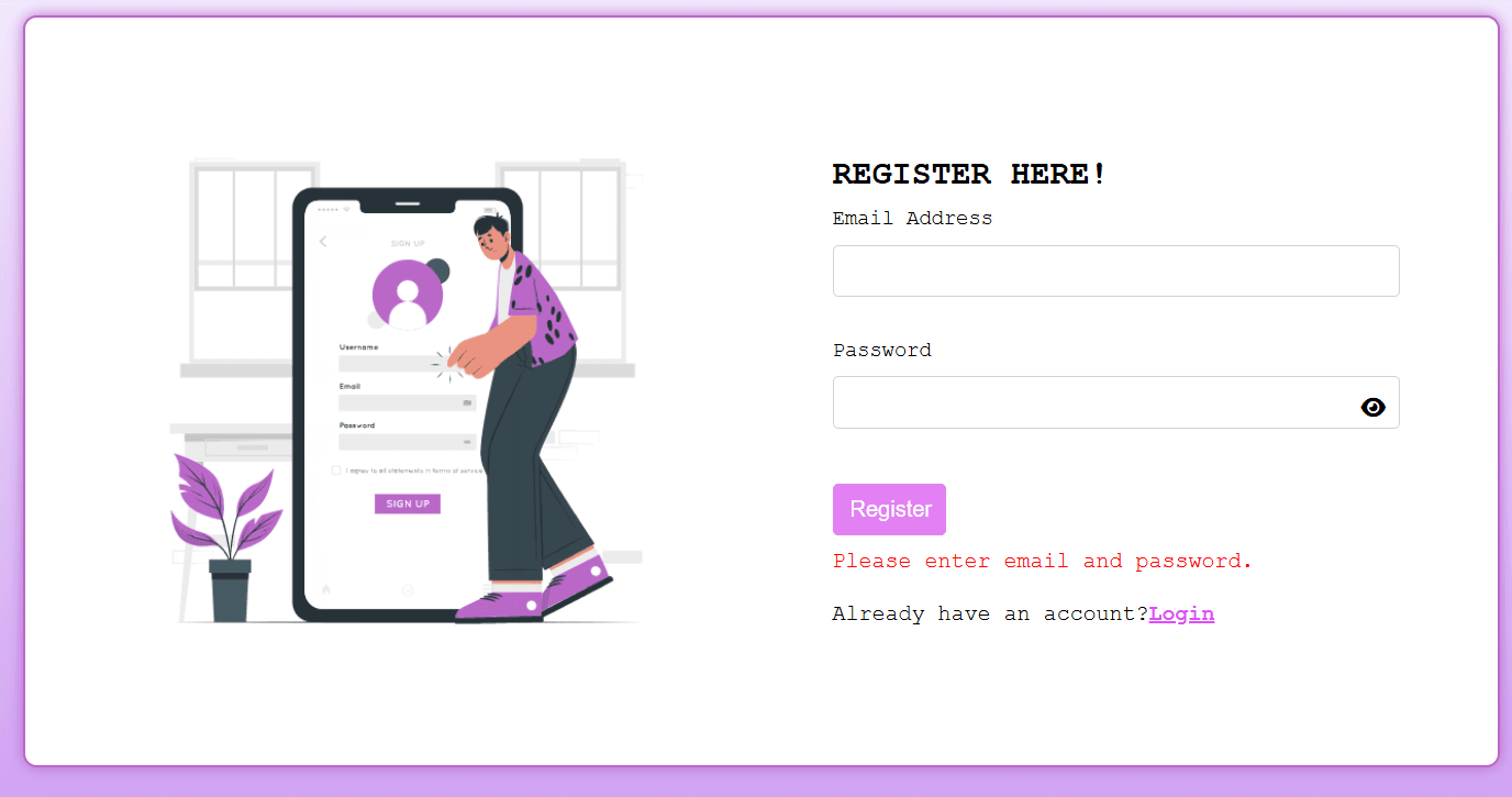 Login & Register