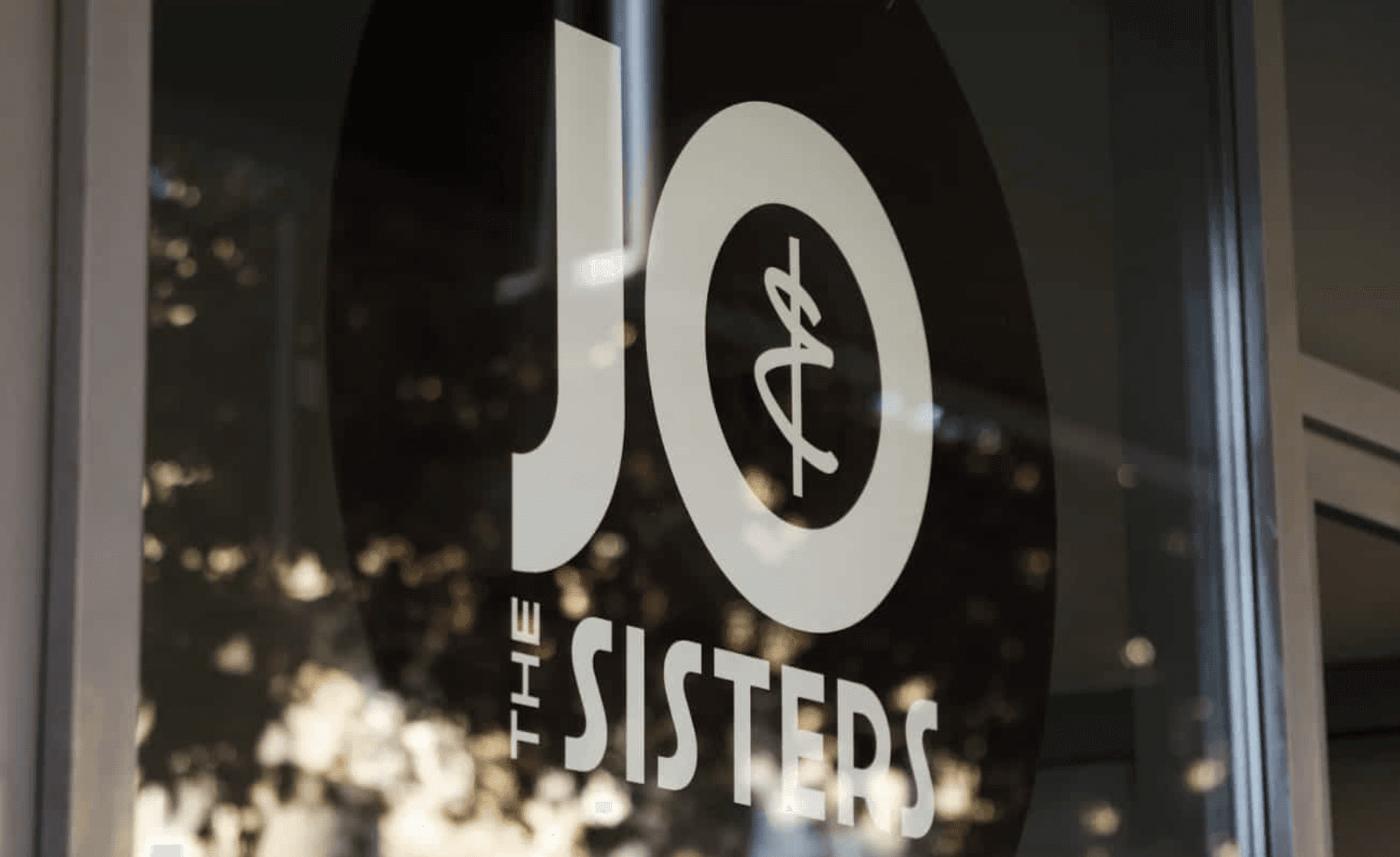 Jo & The Sisters Morning Club logo on café window at the Sukoišan breakfast location in Split