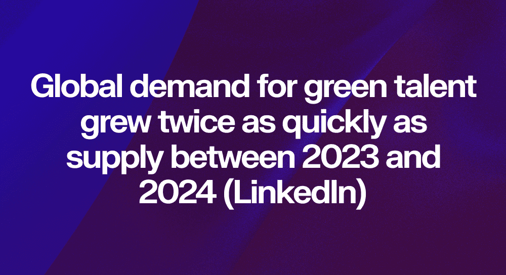 IMAGE: Global demand for green talent grew twice as quickly as supply between 2023 and 2024 (LinkedIn)