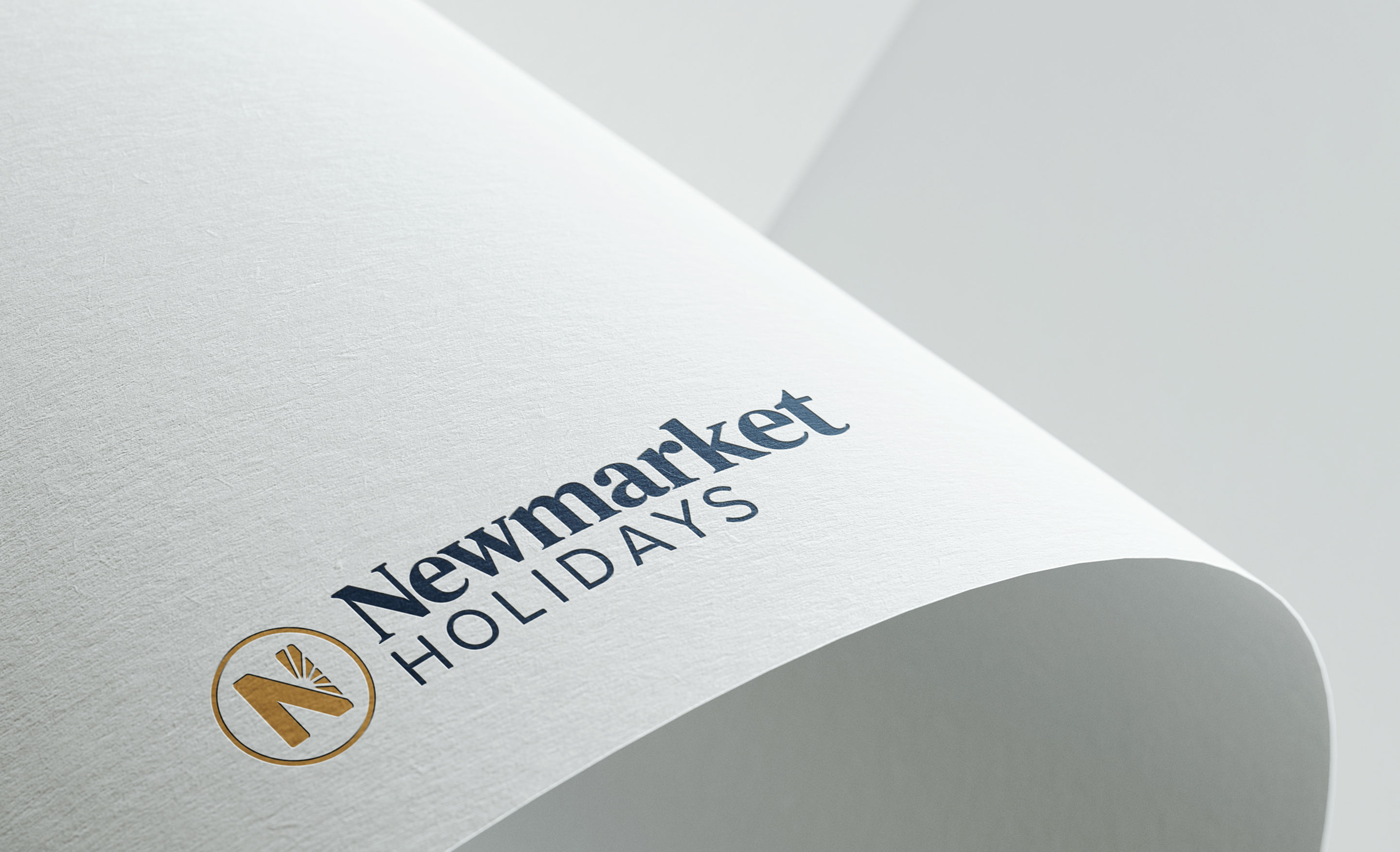 Newmarket Holidays logo on paper